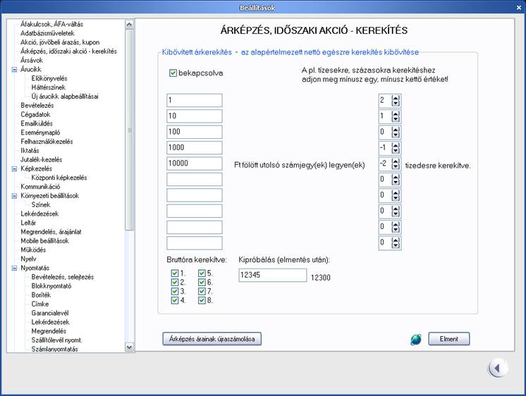 opciós árképzési programok